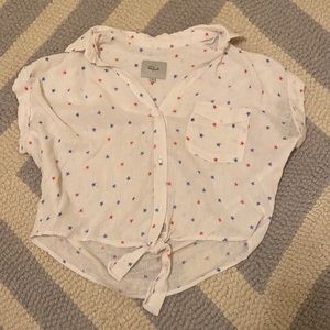 Red white and blue star shirt